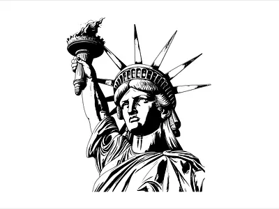 Statue of Liberty Vector Artwork artwork branding design editable graphic design illustration liberty logo minimal modern simple statue statue of liberty vector