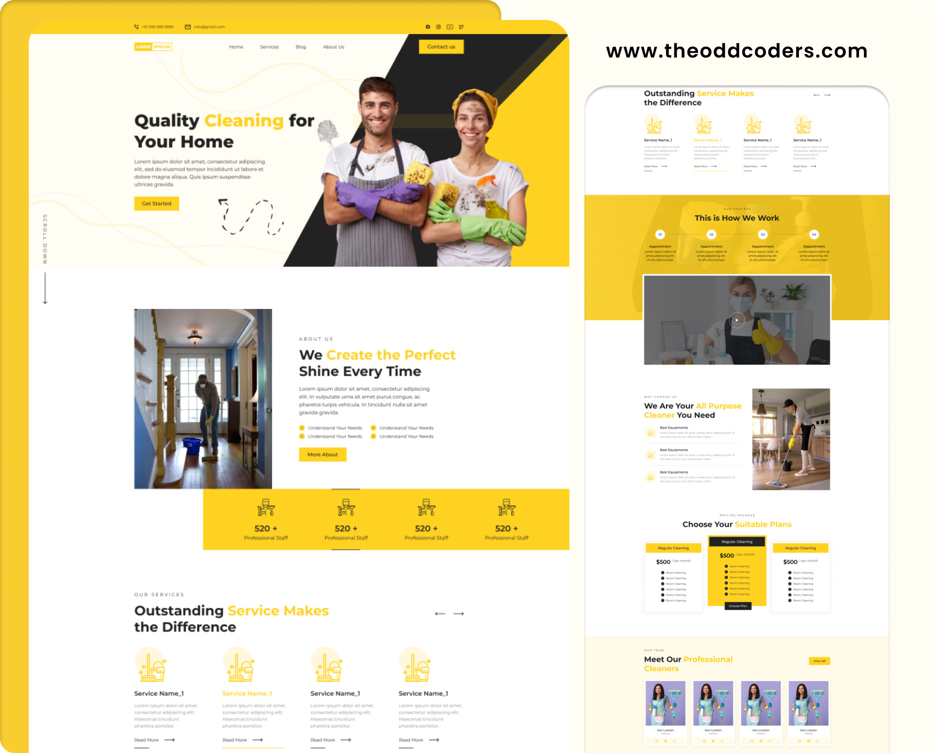 Carpet Cleaning Service Website Design, Home Cleaning carpet cleaning cleaning service home page cleaning service website home cleaning website service website ui website design