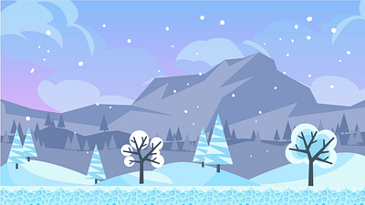 Cartoon Snow Background background cartoon mountain nature snow snowing winter