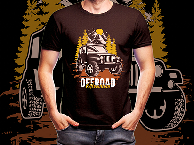 OFFROAD ADVENTURE T-SHIRT DESIGN adventure apparel branding camping clothing design explore fashion ford graphic design illustration jeep jeeplife offroad offroading overlanding runner toyota truck vector