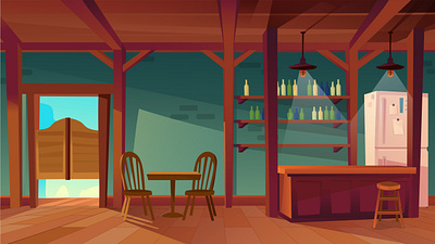 Cartoon Tavern Background background bar cartoon free retro tavern vintage wild west