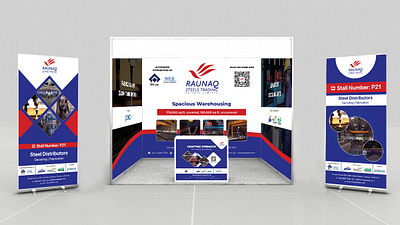 Stall / Standee / Table Design - Raunaq Steels graphic designer