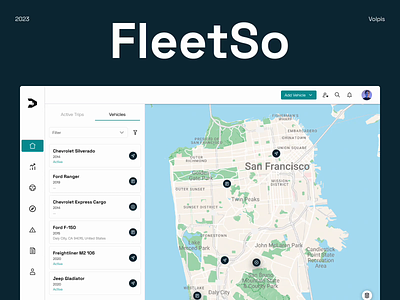 FleetSo - fleet management platform animation branding design fleet management logo system ui ux