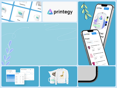 Printegy: App UX/UI app app design blue design mobile design printegy ui user experience user interface ux web design