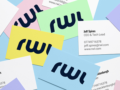 RWL - Brand app brand brand guidelines branding business cards colourful fitness logytype modern
