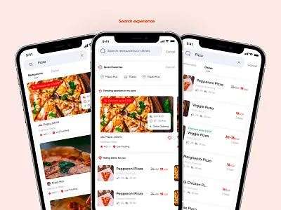 elmenus - search experience 3d delivery design elmenus product design restaurants search ui uiux