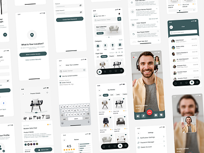 Furniture Store App / Furniture E-Commerce App UI Kit app design app designer app ui design ecommerce figma furniture app furniture ecommerce app furniture store hire figma designer hire ui ux designer insightlancer minimal app ui ui design uiux user experience user interface ux ux design