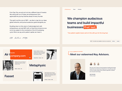QP Ventures - Online presence branding design highlighter landingpage logo manifesto orange pattern typography ui uidesign uxdesign vc webdesign