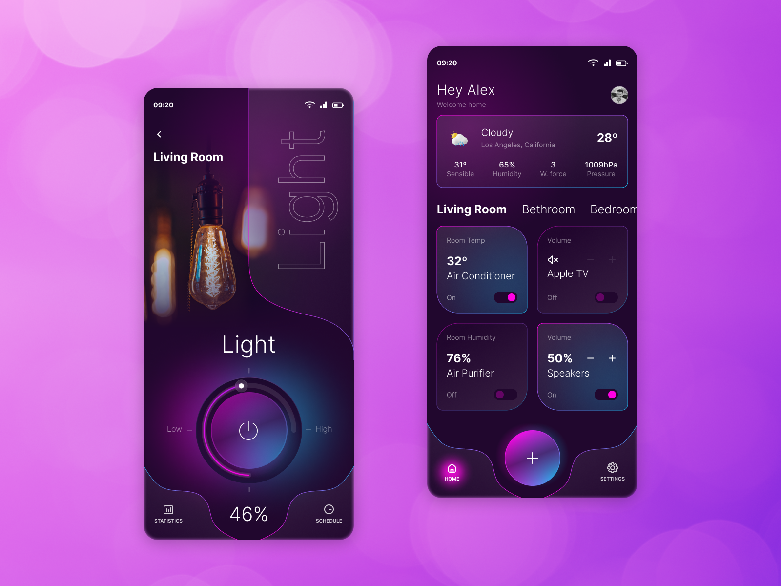 Smart Home Mobile App by Daria Timokha on Dribbble