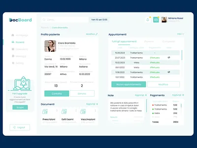 Daily UI #006 - Patient profile illustration logo ui ux