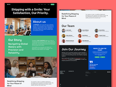 About Us Page - SHIPEASE about about us shipping ui uiux ux webdesign website