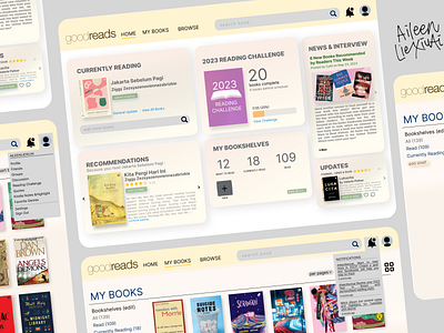 Goodreads - Website (Redesign) bmcc redesign ui website