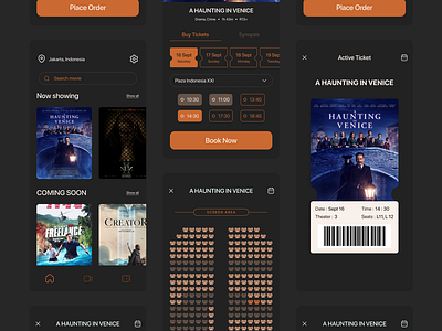 Daily UI Challenge - D13 - a movie booking mobile app app booking app daily ui challenge design interface mobile app movie booking app theather ticket booking ui ui design ui ux design uidesign usability