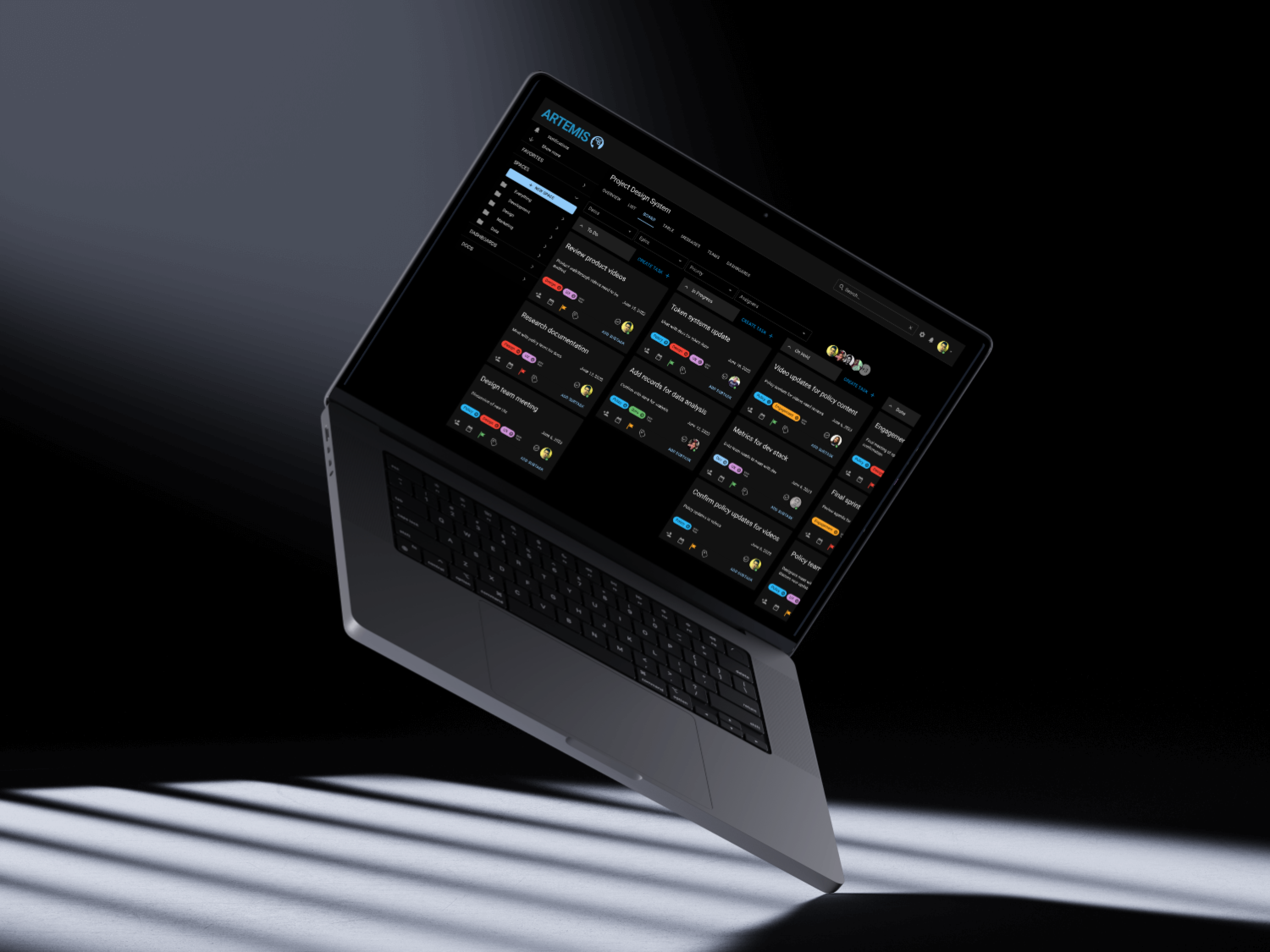 Kanban Board (Dark mode) b2b b2b saas design design systems enterprise design enterprise ux figma product management saas ui ui design uidesign uiux user inteface userexperiance userinterfacedesign uxdesign