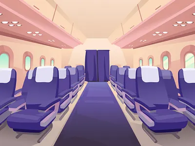 In An Airplane Cartoon Background air plane airplane background cartoon inside plane