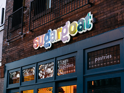 Sugargoat LED Sign - by Right Way chicago design mural murals right sign signs