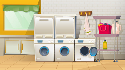 Laundry Room Cartoon Background background cartoon free interior laundry room