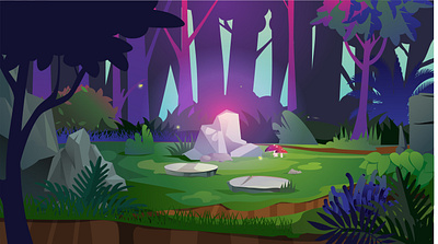 Mystical Cartoon Background cartoon fantasty forest free free download mystical stone