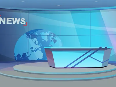 News Cartoon Background background cartoon free news newsroom studio