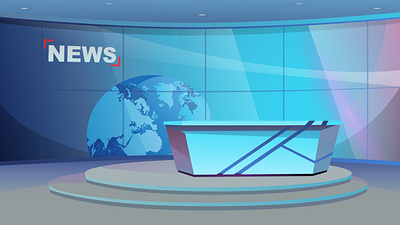 News Cartoon Background background cartoon free news newsroom studio