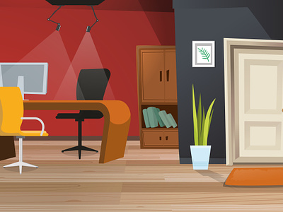 Office Background Cartoon background cartoon colorful free interior modern office