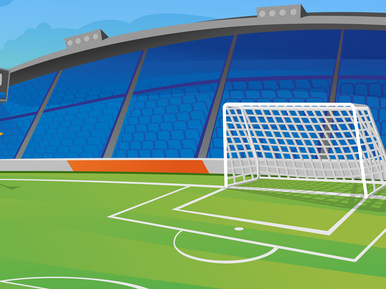 Soccer Cartoon Background by Cartoons.co on Dribbble