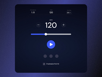 Simple metronome app app branding ui ux web