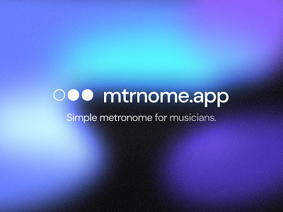 Metronome app open graph branding graphic design logo space