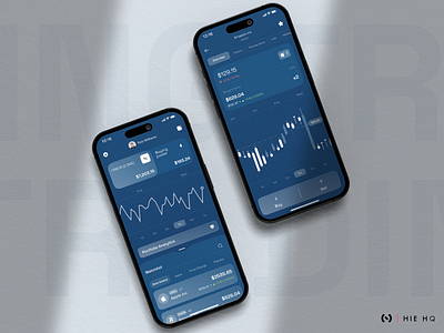 Blip - Trading App analytics app design apple charts design finance fintech ios line charts market mobile app stocks trade trading app ui ui design ux