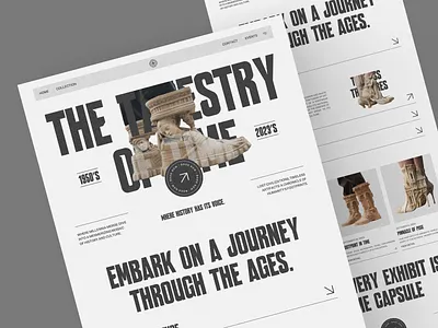 Blabla - Museum Landing Page bold clean design header home page landing page layout museum landing page museum website new typography ui ui design uiux ux ux design web web design website website design