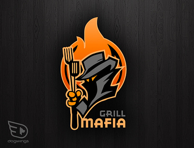 Logo concepts branding chipdavid dogwings graphic design grill illustration logo mafia vector weekend