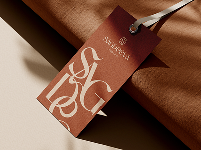 Brand Identity | Sagdeeva beige brand identity branding branding identity brown clothes corporate identity design fashion graphic design guideline icon label lingerie logo logo design logotype packaging symbol tag