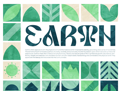 Earth Pattern 4elements branding color palette earth graphic design green pattern pattern design visual identity