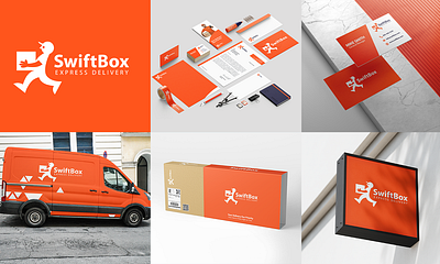 Logo and Branding Design For A Courier Company