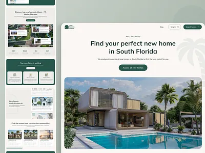 Real Estate - Landing Page buildings byuhouse home house landing page property realestate selling ui ux web design