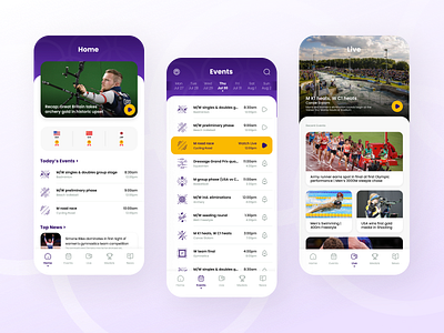 2024 Paris Olympics App app olympics sports television ui