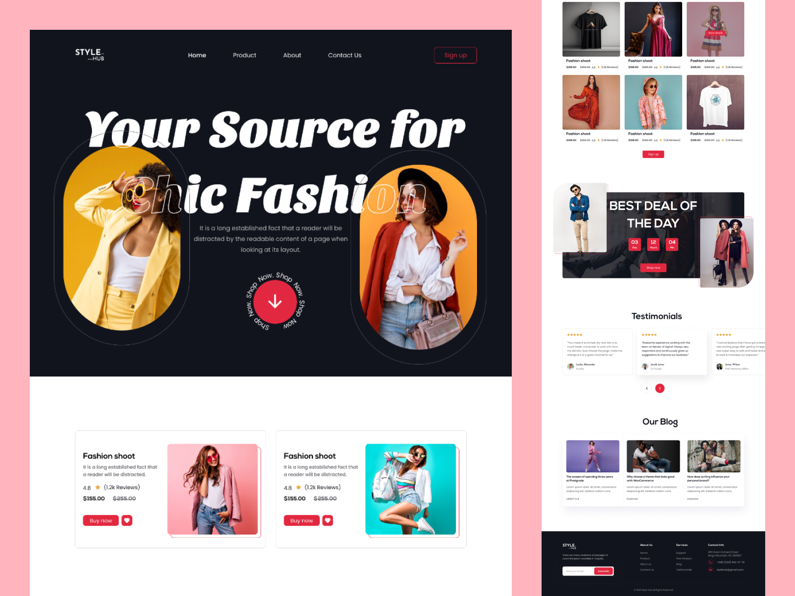 Fashion Website Design appdesign branding dailyui design designinspiration dribbble fashion landing page fashion website graphic design graphicdesign ui uidesign uidesigner uitrends uiux userexperience userinterface uxdesign webdesign websitedesign