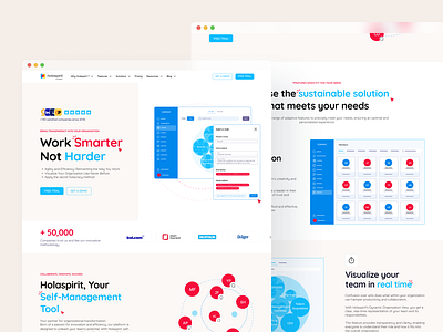 HolaSpirit - Website branding design graphic design illustration logo ui ux webdesign webflow website