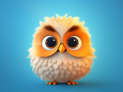 005 - Owls Collection Cinema4D 3d 3d render character animated cinema4d game character owls render studio ui