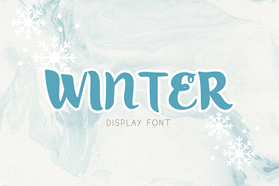 Winter display Font christmas font decorative font display font font handwritten font