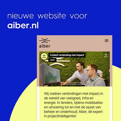 New website for Aiber.nl cms contentstretegy strategy website