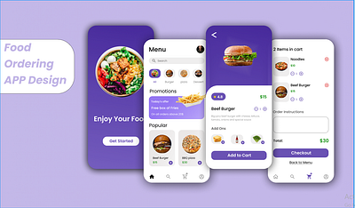 food ordering app app graphic design ui ux