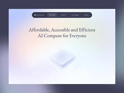 Lemurian Labs - AI website reimagined ai artificial inteligence dataflow design floating navbar gradient illustration serif typography sketch spu ui uidesign ux uxdesign uxui webdesign