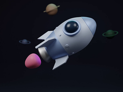 Spaceship 3d animation blender spaceship