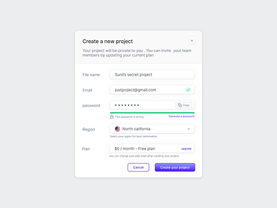 Modals - Web development tool. business design forms interface lightui minimal modal modals platform productdesign purple simple ui uiux ux webdesign webplatform