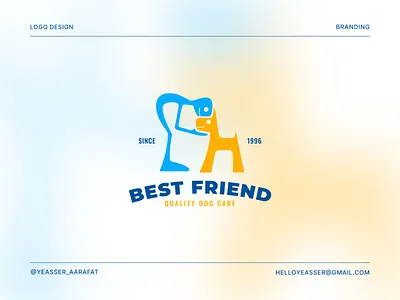 Best Friend Logo animal brand identity branding concept dog dog icon friend hand drawn logo hound idea logo logo designer logotype mark minimal modern pet pet brand pets store symbol