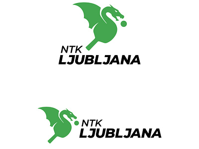 Logo for table tennis club ljubljana dragon logo ping pong tennis