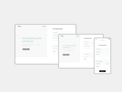 Bitcoin Gifting platform responsive