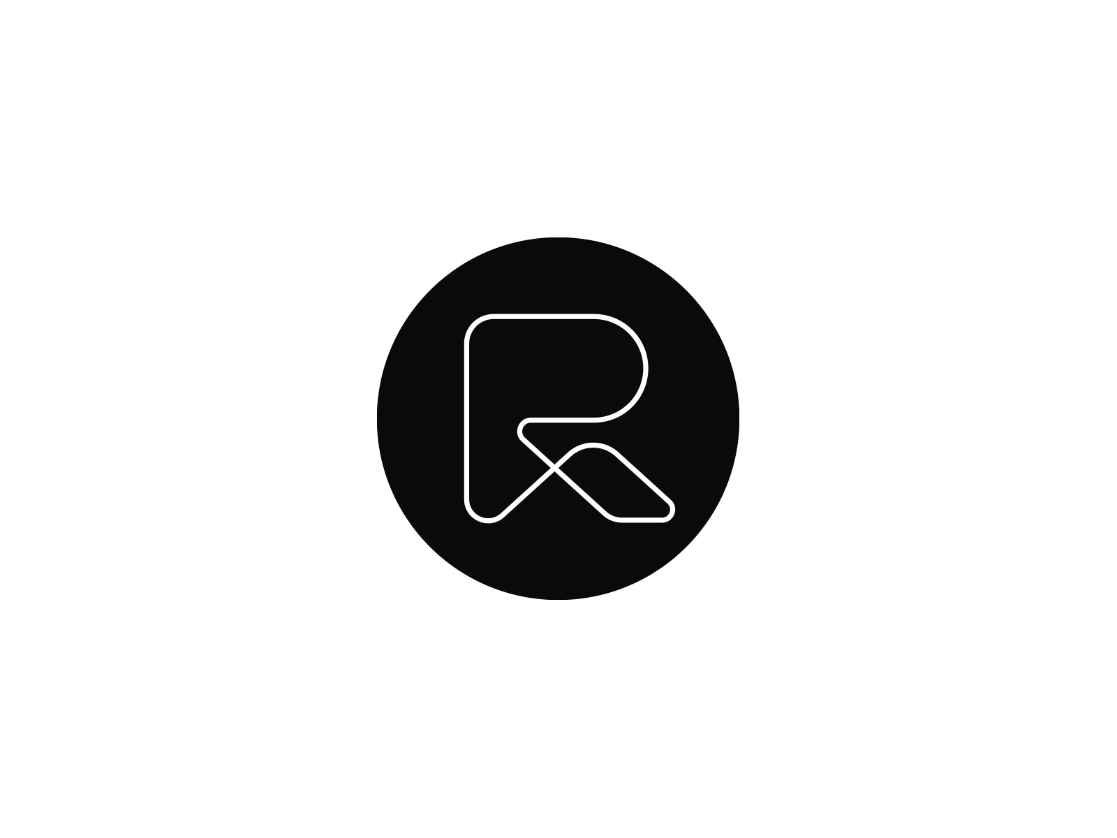 R and roof brand branding design elegant graphic design illustration letter line linear logo logotype mark minimalism minimalistic modern r roof sign