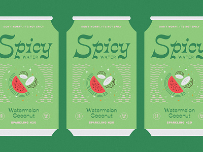 Spicy Water branding can can design design graphic design icon illustration logo type vector vintage water